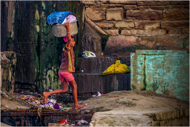D7944_A_leap_of_faith_wash_day_in_Varanasi A leap of faith - wash day in Varanasi
